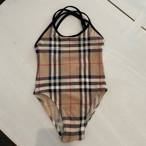 Burberry classic print one piece bathing suit